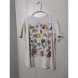 Vintage 90s Graphic streetwear‎ Fish Tshirt Maternity Brand Womens